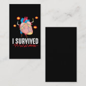 ハート攻撃生存者ハート病バイパス 名刺 (正面/裏面)