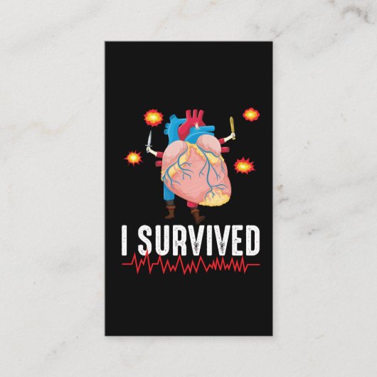 ハート攻撃生存者ハート病バイパス 名刺 (正面)