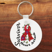 ハート攻撃生存者15 キーホルダー (正面)