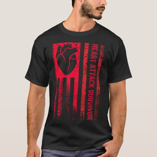 ハート攻撃生存者 Tシャツ (正面)