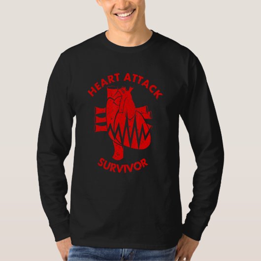 ハート攻撃生存者 Tシャツ (正面)