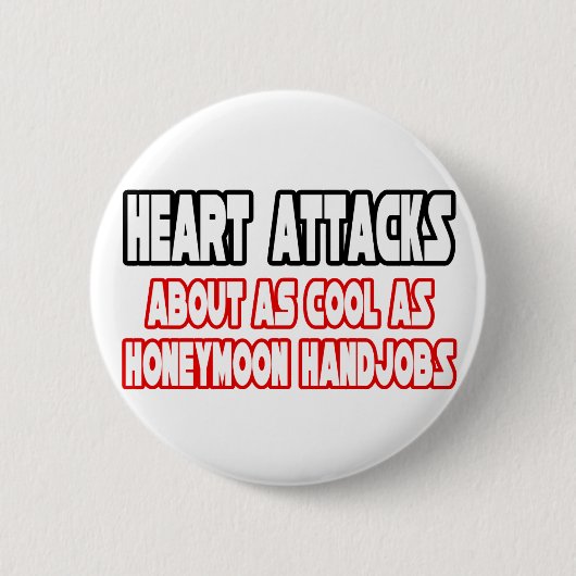 ハート攻撃…クールなし 缶バッジ (正面)