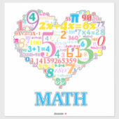 ハート数学 シール (シート)