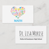 ハート数学 名刺 (正面/裏面)