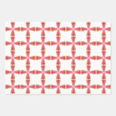 ハート整列 ラッピングペーパーシート (正面3)