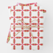 ハート整列 ラッピングペーパーシート (インサイチュ)