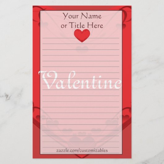 ハート文具 便箋 (正面)