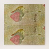 ハート文字列 ジグソーパズル (横)