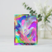 ハート文字列 ポストカード (スタンド正面)