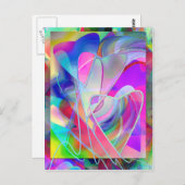 ハート文字列 ポストカード (正面/裏面)