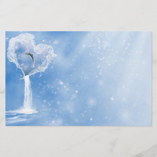 ハート文房具 便箋 (正面)