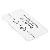 ハート方程式日付マグネット、黒檀を保存 マグネット (右側)