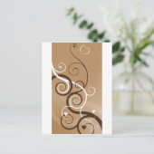 ハート旋回デザイン ポストカード (スタンド正面)