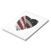 ハート旗 ノートパッド (回転)