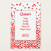 ハート日予算の減少 プランナー手帳 (正面)