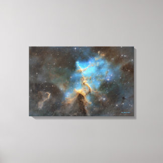 ハート星雲ハート キャンバスプリント