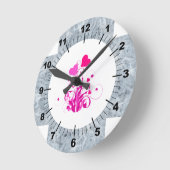 ハート時計 ラウンド壁時計 (傾斜)