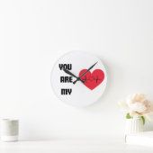 ハート時計 ラウンド壁時計 (ホーム)