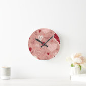 ハート時計 ラウンド壁時計 (ホーム)