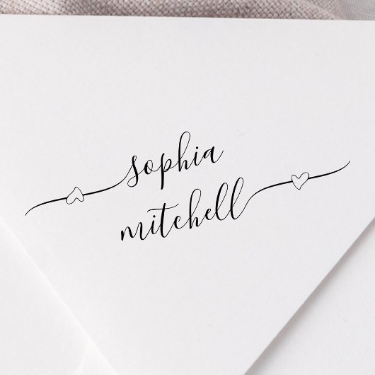 ハート書名ラバースタンプ ラバースタンプ