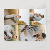 ハート書道4 Photo Brown Budget 結婚's ポストカード (裏面)