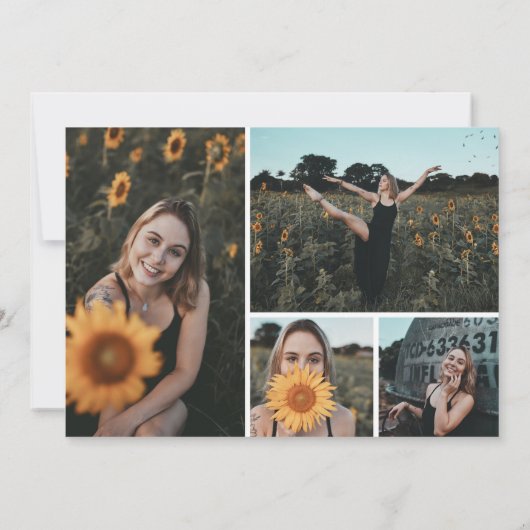 ハート書道5フォトスイート16招待状 招待状 (裏面)