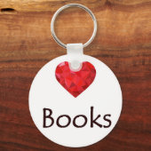 ハート書 キーホルダー (正面)