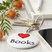 ハート書 キーホルダー (側面)