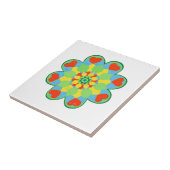 ハート曼荼羅水彩 タイル (側面)