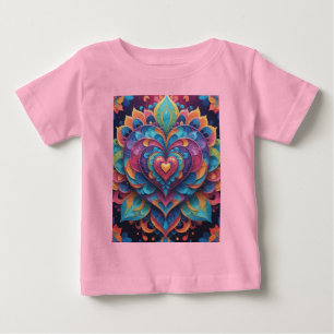 ハート曼荼羅 ベビーTシャツ
