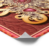 ハート曼荼羅 ポスター (角)