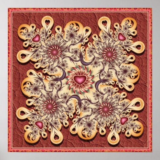 ハート曼荼羅 ポスター (正面)