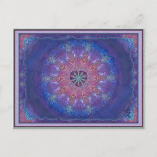 ハート曼荼羅 ポストカード (正面)