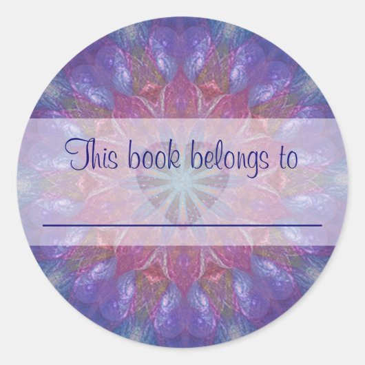 ハート曼荼羅 ラウンドシール (正面)