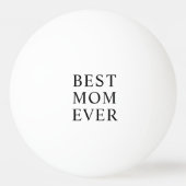 ハート最高の写真ママ 卓球ボール (裏面)