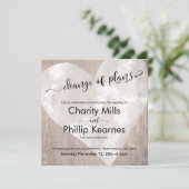 ハート木材結婚の計画変更カード (スタンド正面)