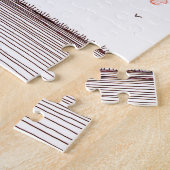 ハート木 ジグソーパズル (側面)