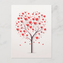 ハート木 ポストカード