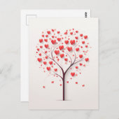 ハート木 ポストカード (正面/裏面)