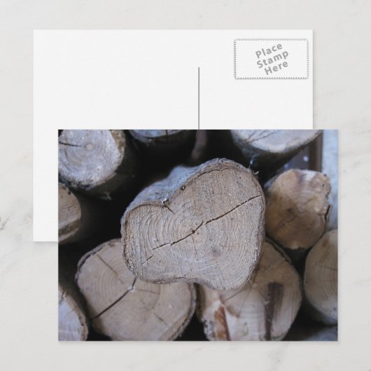 ハート材 ポストカード (正面/裏面)