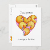 ハート来からの幸運 ポストカード (正面/裏面)