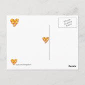 ハート来からの幸運 ポストカード (裏面)