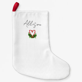 ハート来ホームフォークリスマスキャンディーケーンホリデー スモールクリスマスストッキング