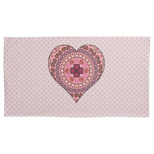 ハート枕の層 枕カバー (正面)