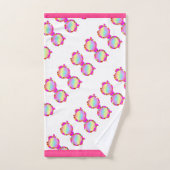 ハート枠 バスタオルセット (ハンドタオル)