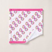 ハート枠 バスタオルセット (ウォッシュタオル)