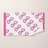 ハート枠 バスタオルセット (ハンドタオル)