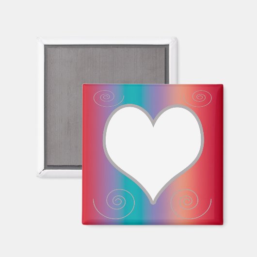 ハート枠 マグネット (正面/裏面)