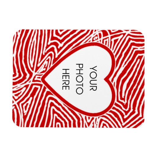 ハート枠 マグネット (横)