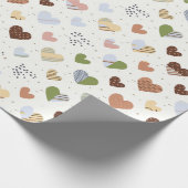 ハート柄のウェディングラッピングペーパー(花嫁のための) ラッピングペーパー (角)